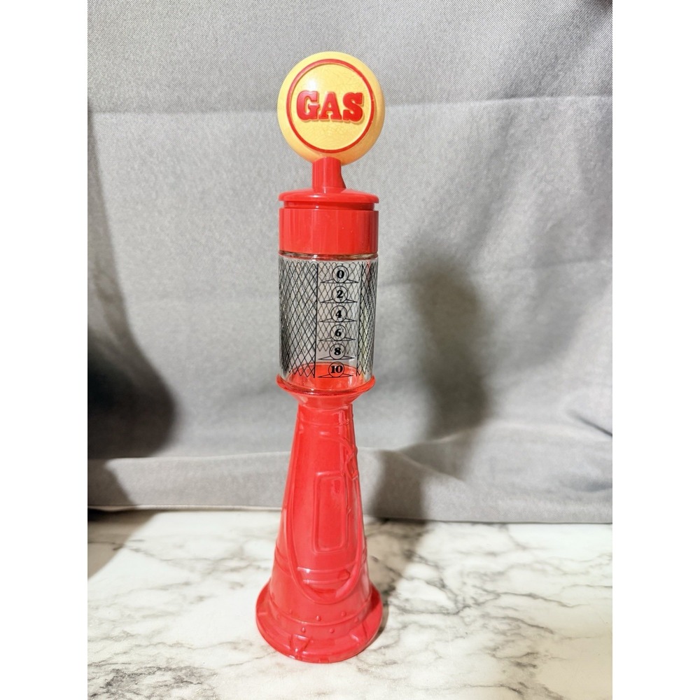 Avon REMEMBER WHEN Red Gas  Pump Bottle ~Wild County After Shave EMPTY (3268)
